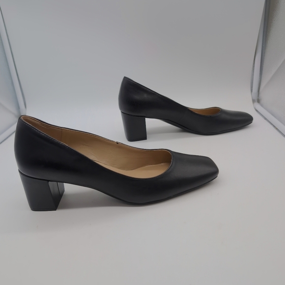 Naturalizer Karina sz 11 Black Women's Heels Pumps Black Leather - Picture 6 of 9